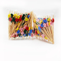 EVEN Hot Disposable Decorative Bamboo Plastic Fruit Picks For Home Party